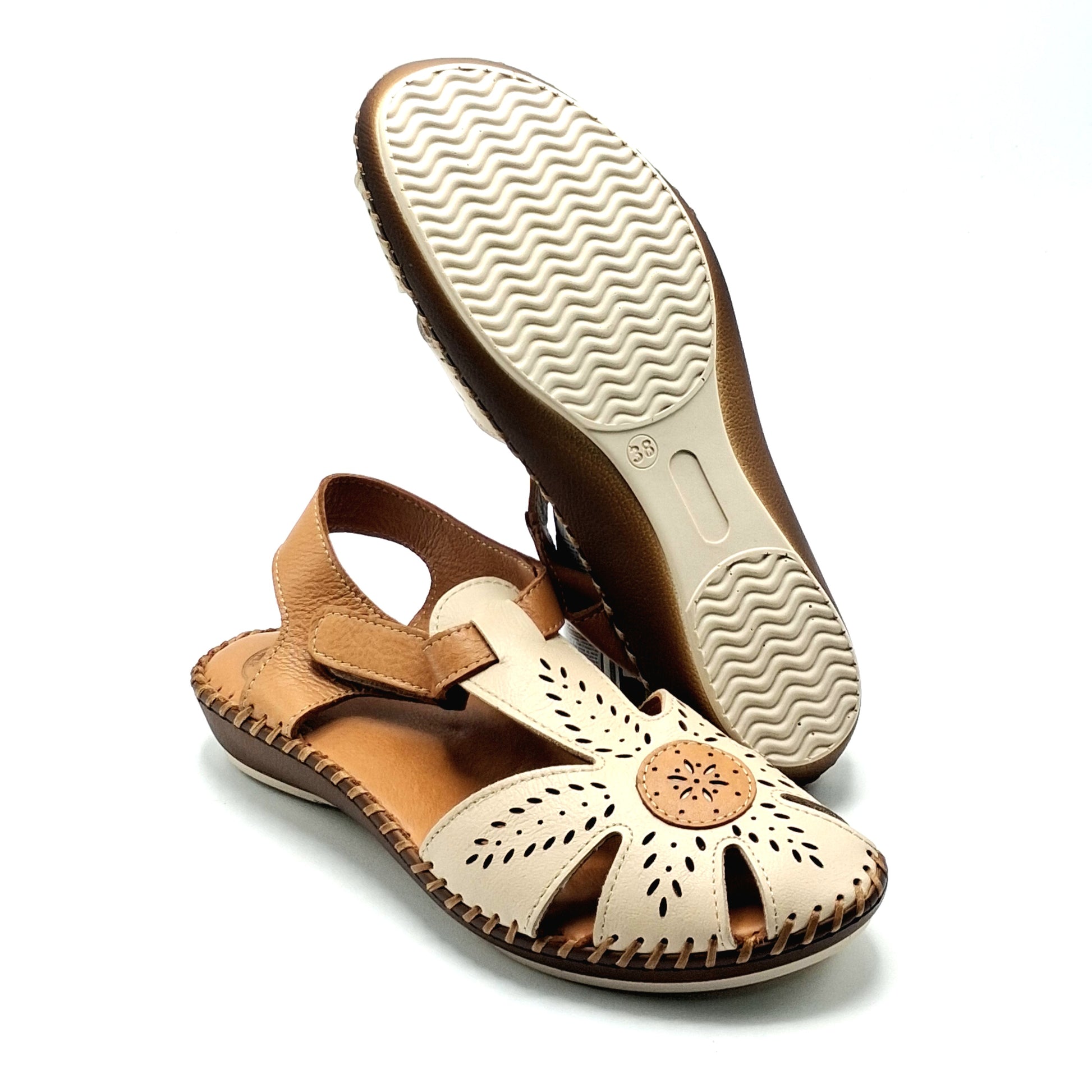 Sandalias mujer MANLISA S605-T5201 BEIGE