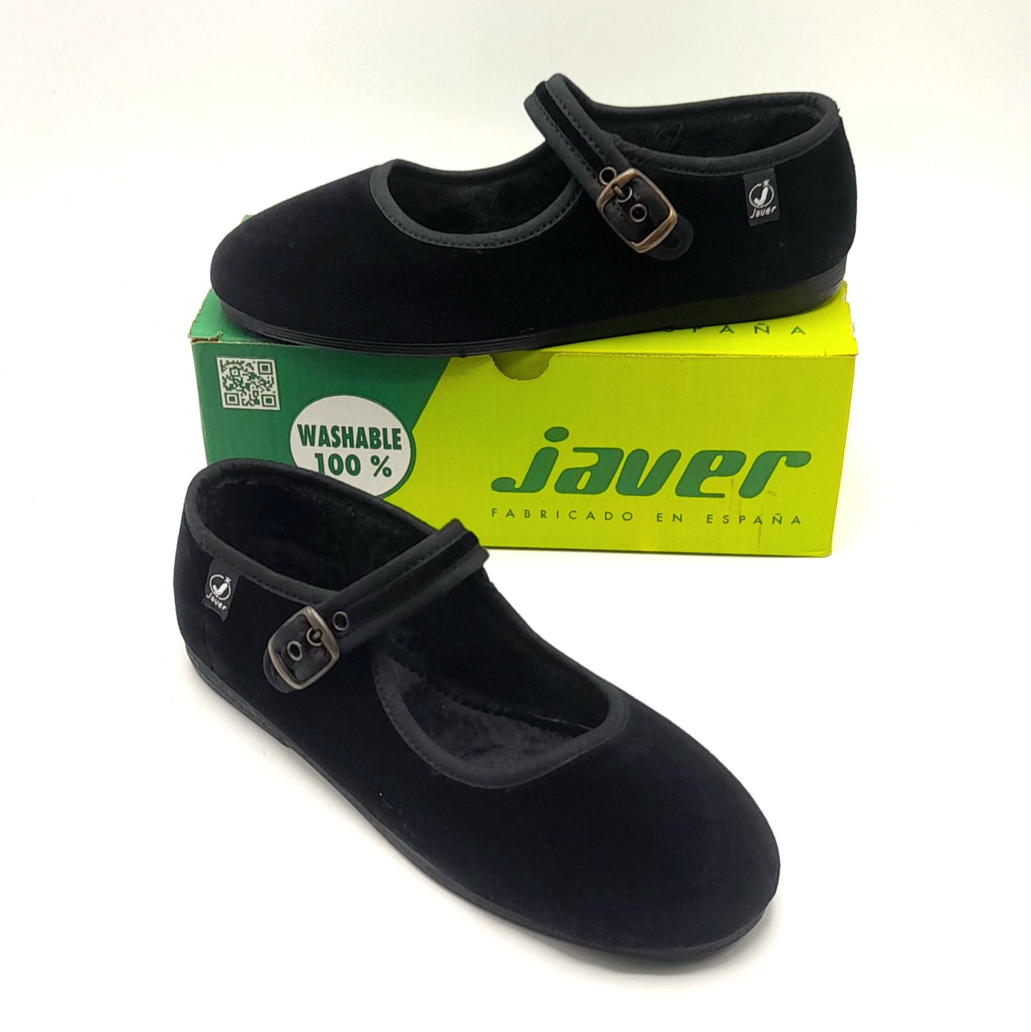 Merceditas niña JAVER 56-104  terciopelo negro