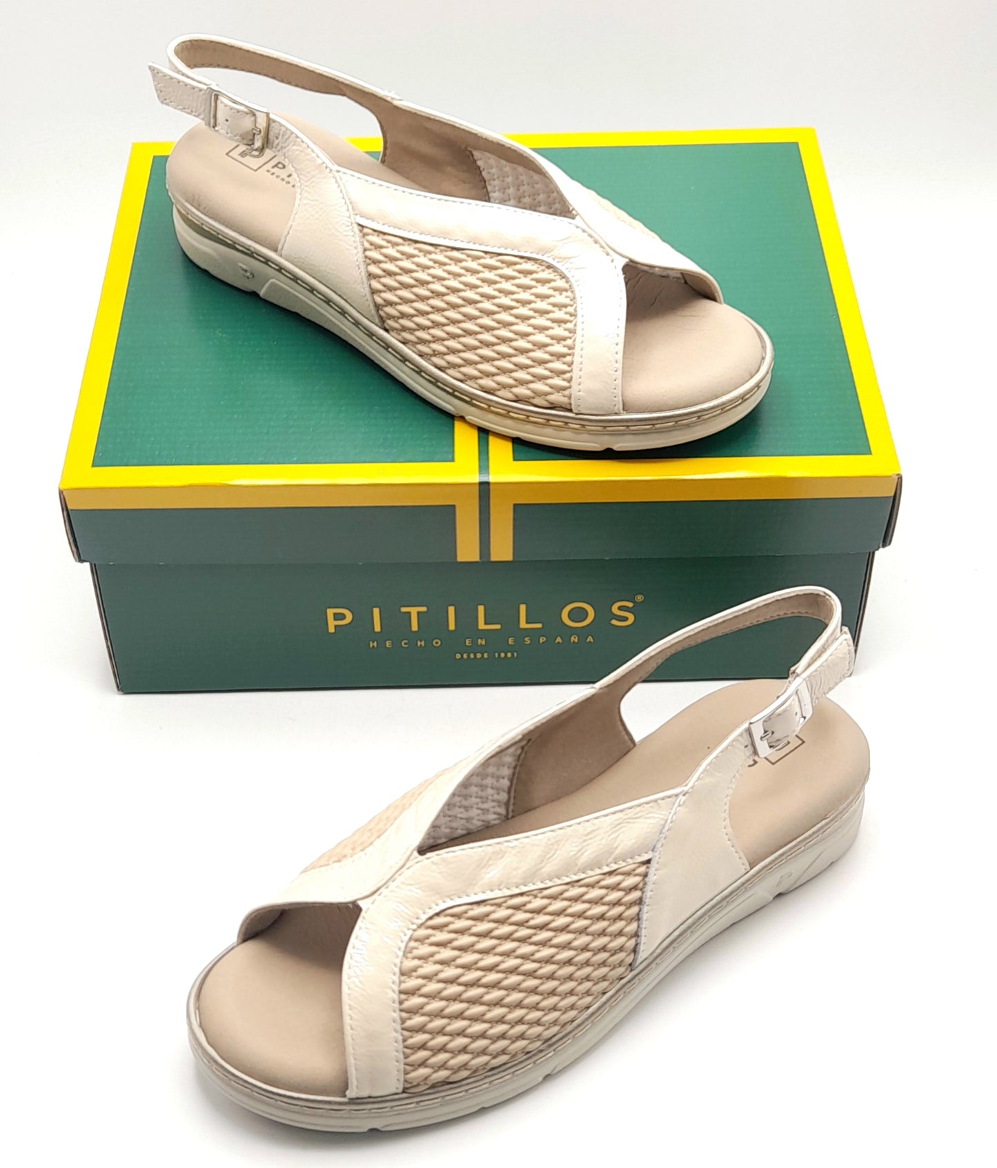 Sandalias mujer PITILLOS 11004 CREMA