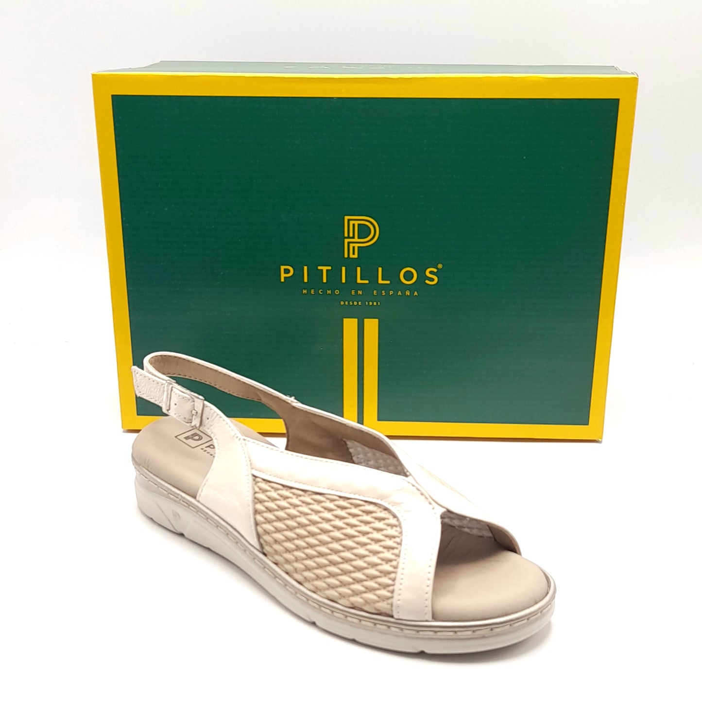 Sandalias mujer PITILLOS 11004 CREMA