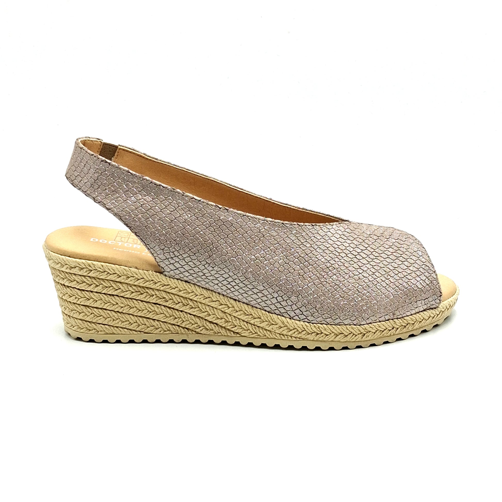 Sandalia cuña Doctor Cutillas 30505 Taupe