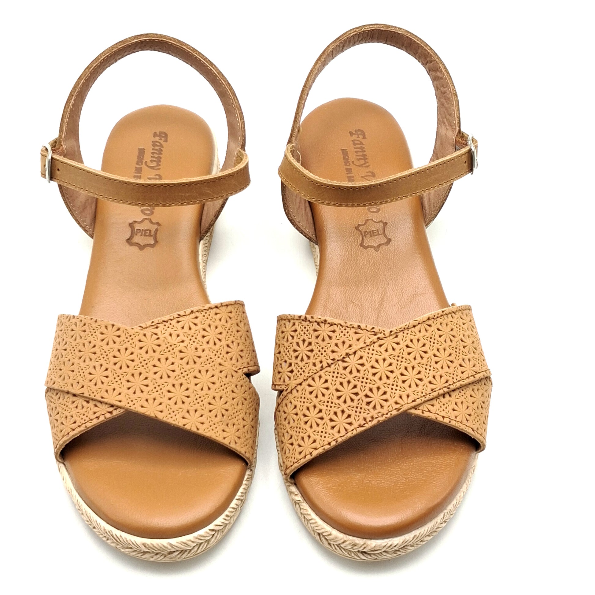 Sandalias mujer Fanny Valero 411 CANELA