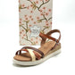 Sandalias mujer Fanny Valero 300 Nuez