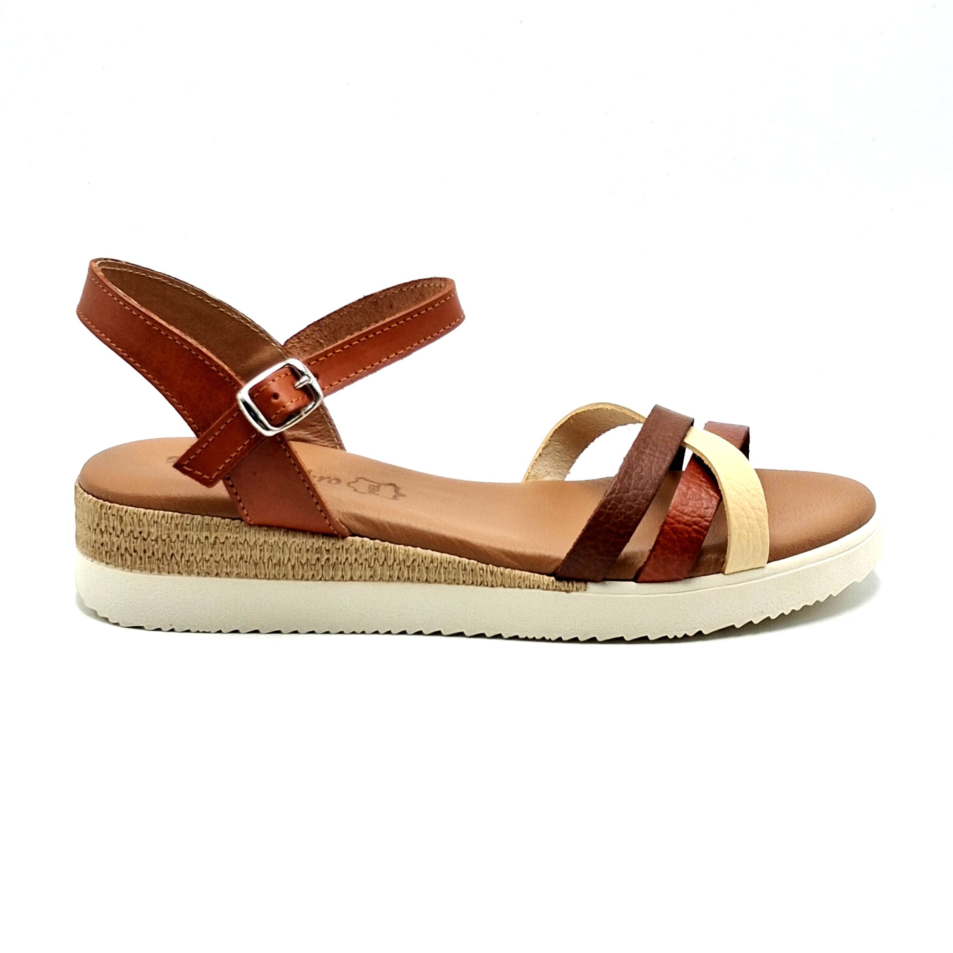 Sandalias mujer Fanny Valero 300 Nuez