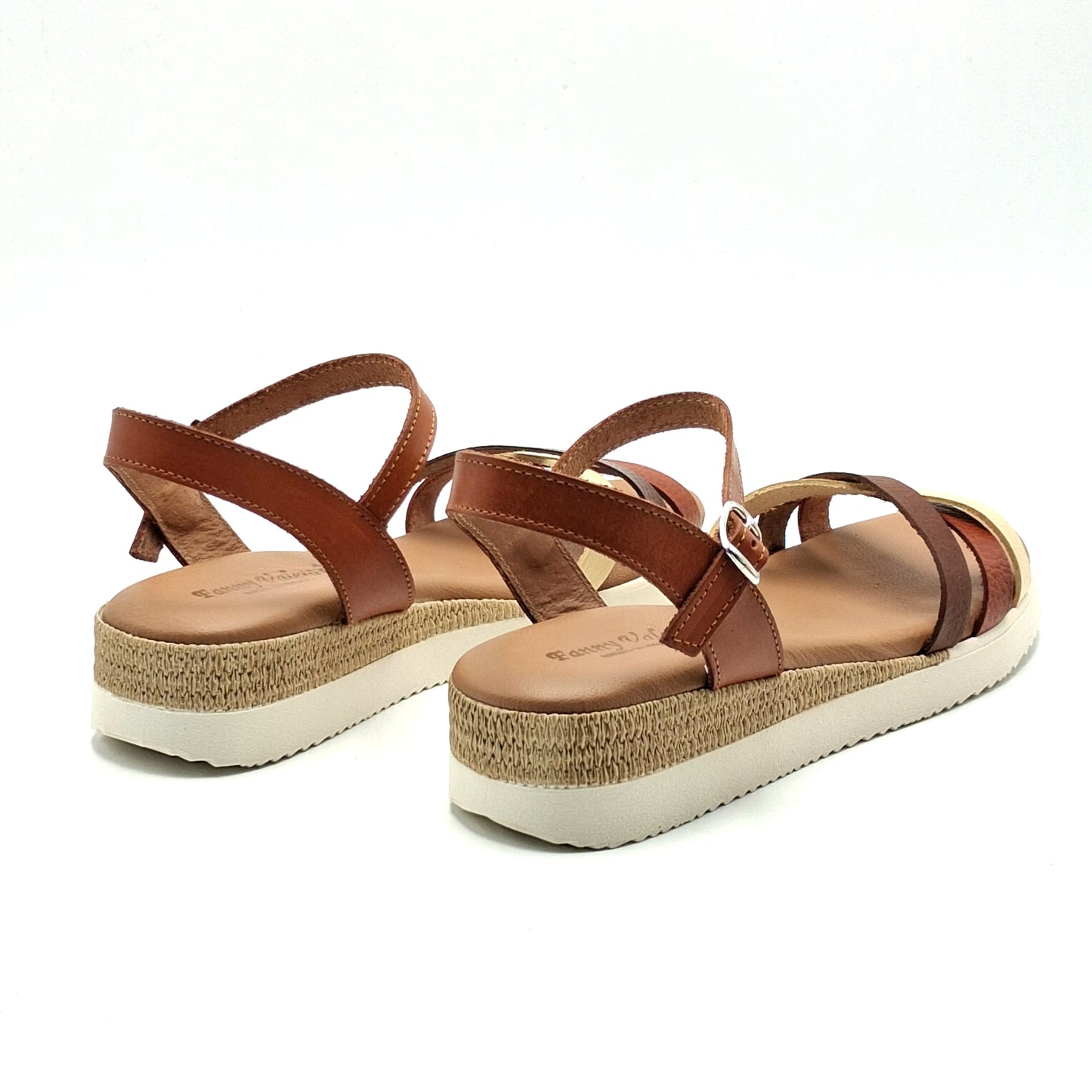 Sandalias mujer Fanny Valero 300 Nuez