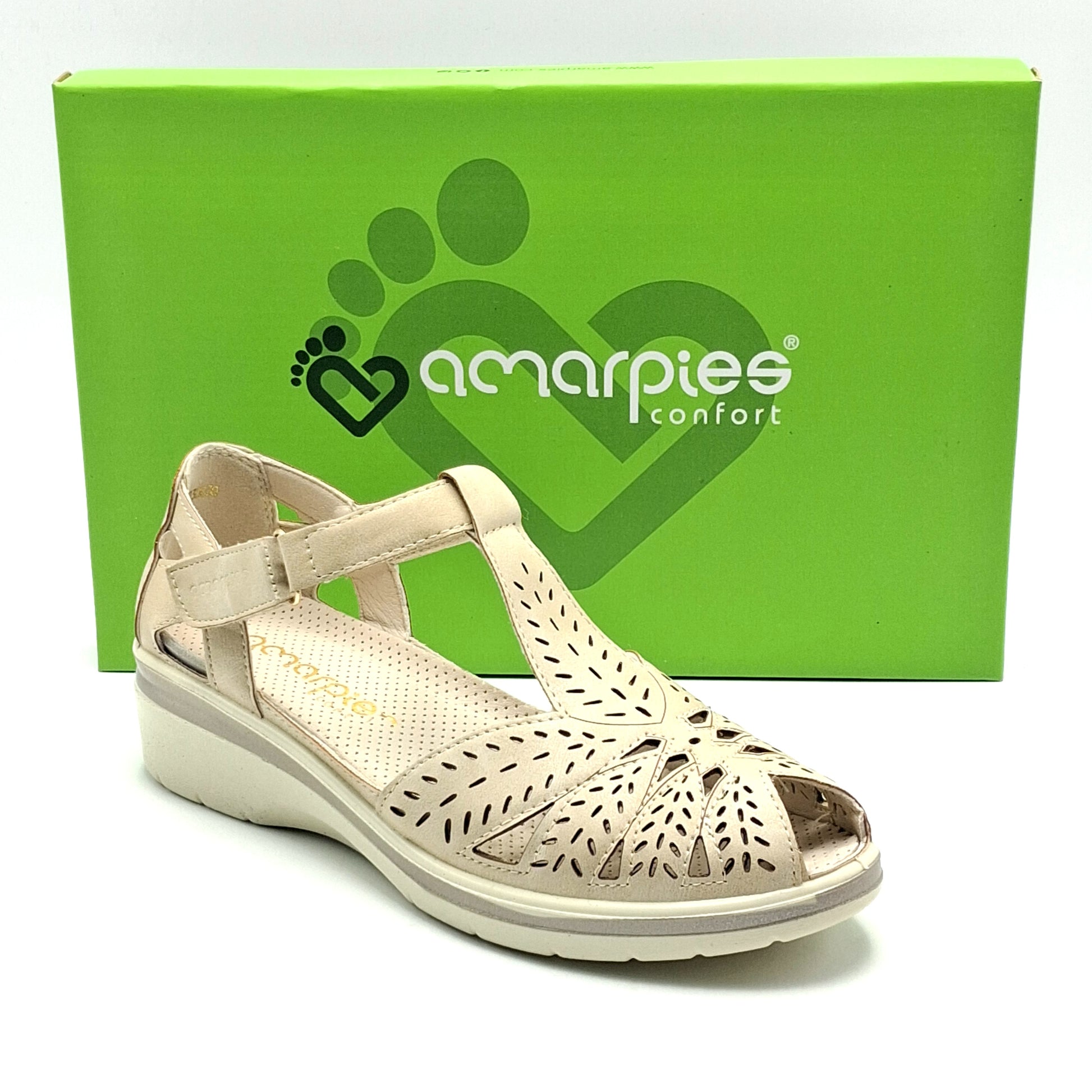 Sandalias mujer AMARPIES AMD30030 BEIG