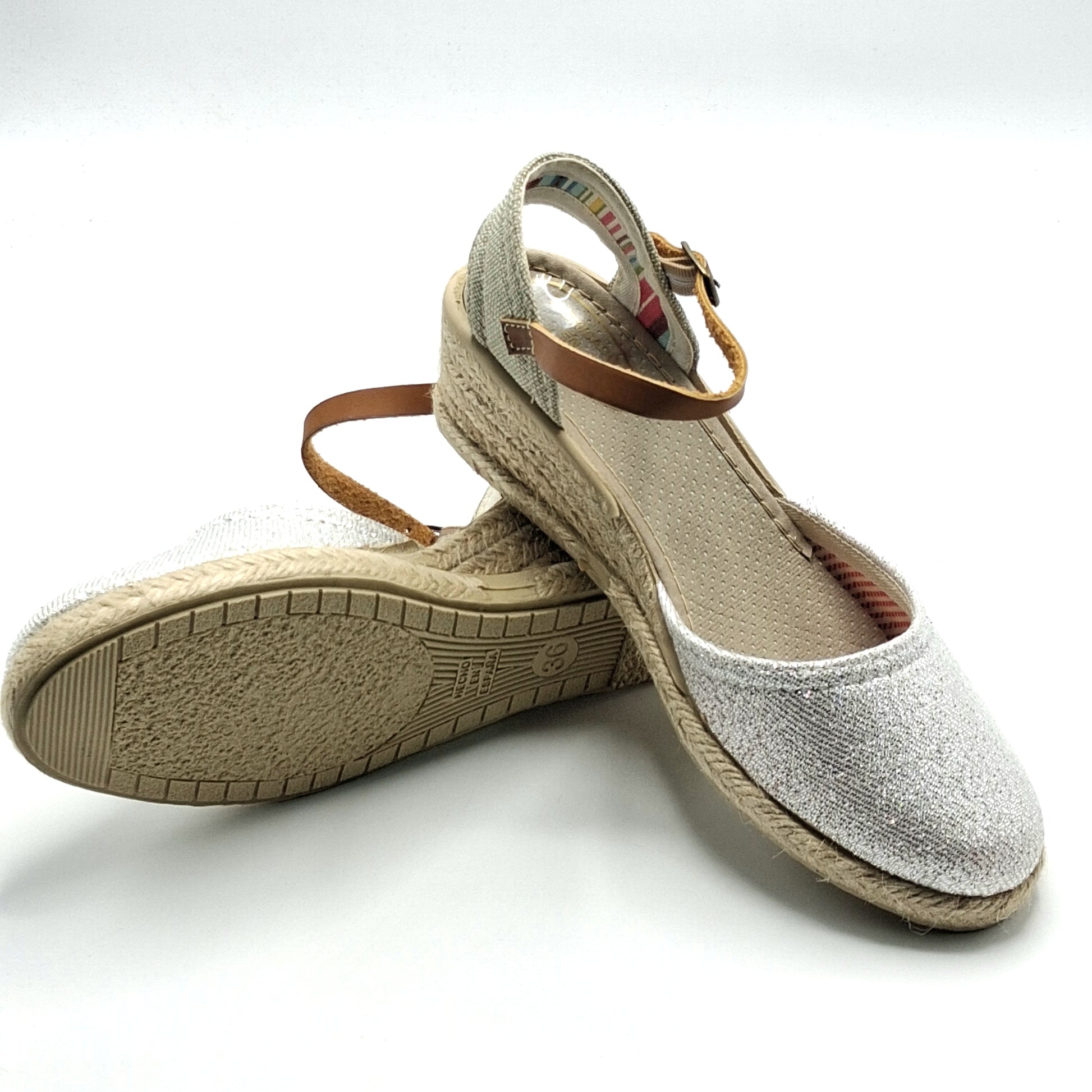 Cuñas esparto mujer CUMBRES 225000 PLATA