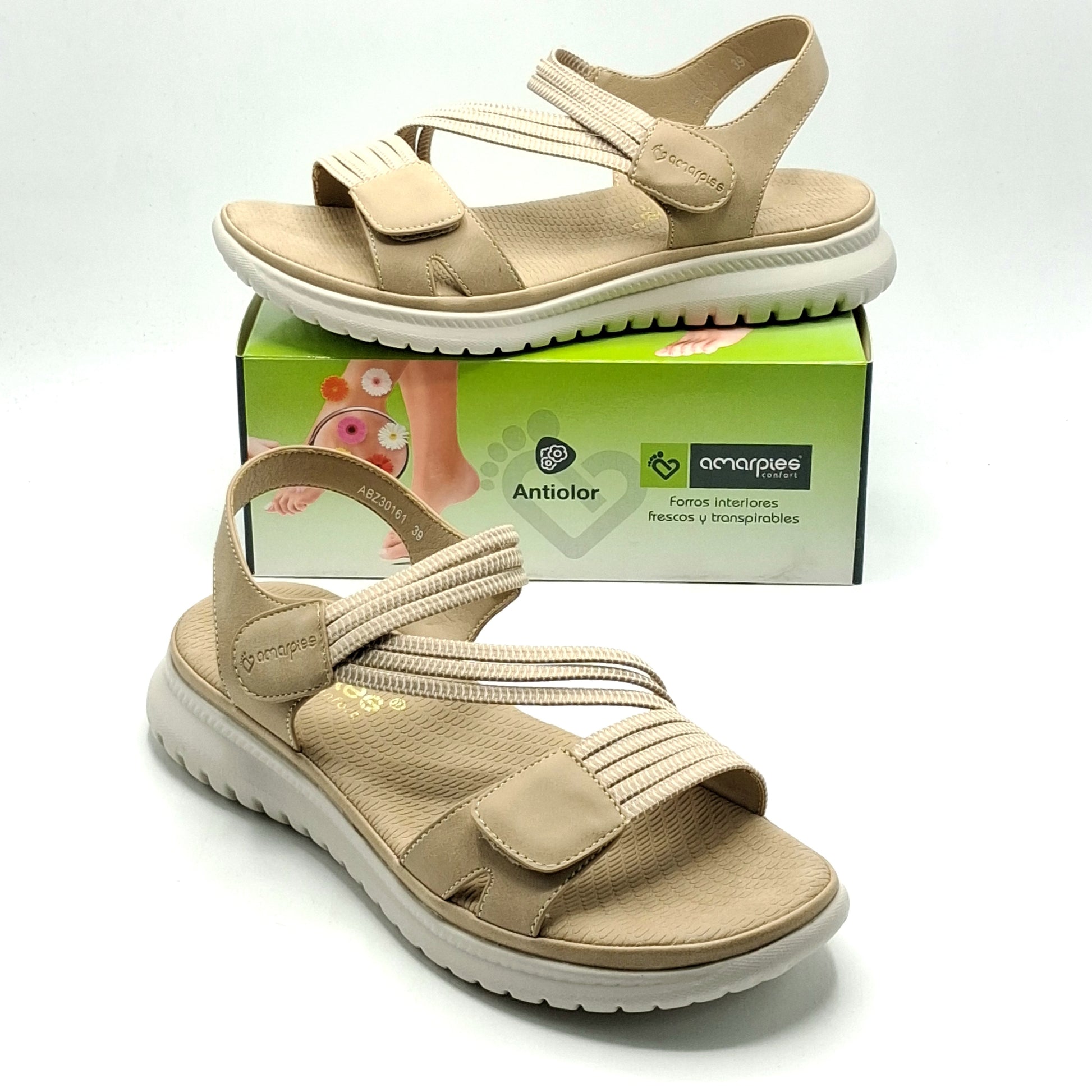 Sandalia mujer AMARPIES ABZ30161 BEIG