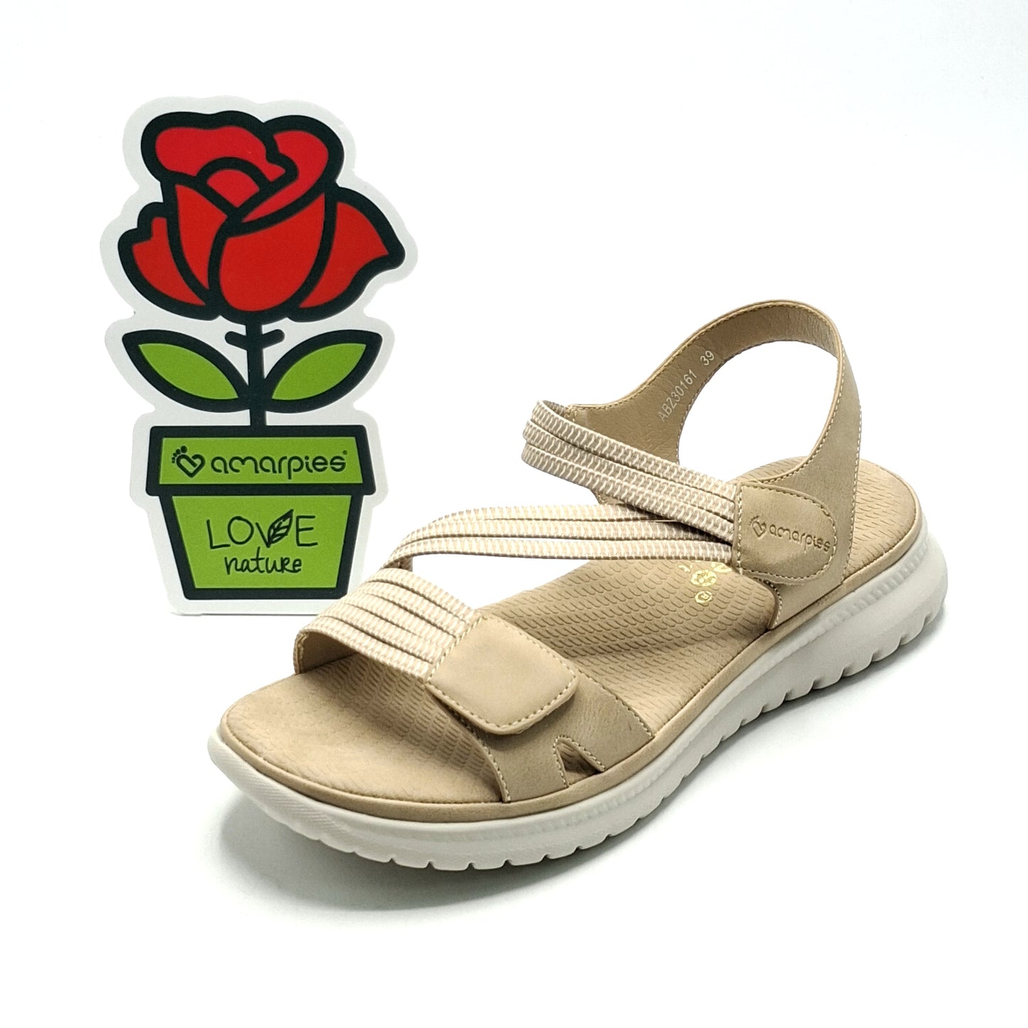 Sandalia mujer AMARPIES ABZ30161 BEIG