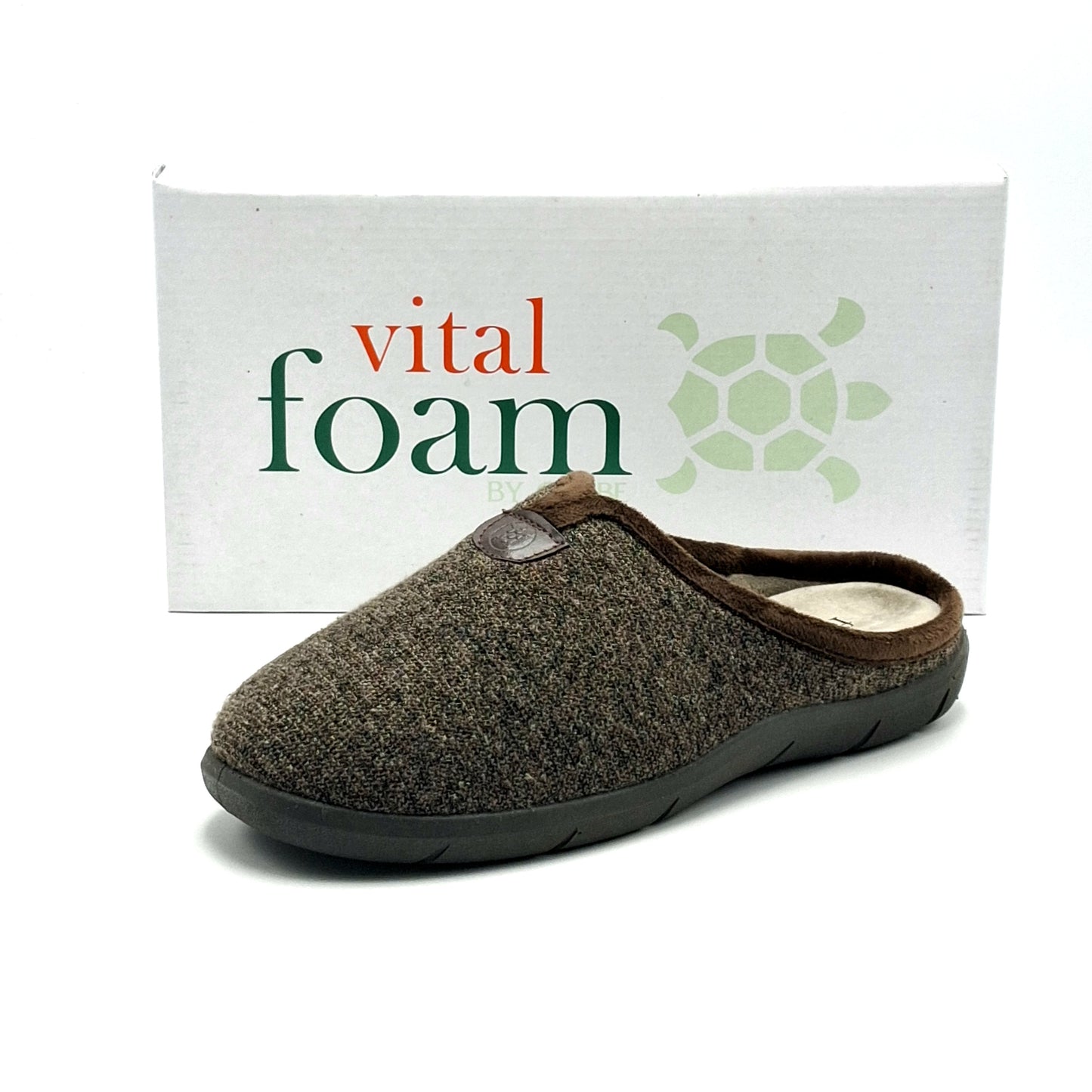 Zapatillas destalonadas hombre Vital Foam 385 MARRÓN