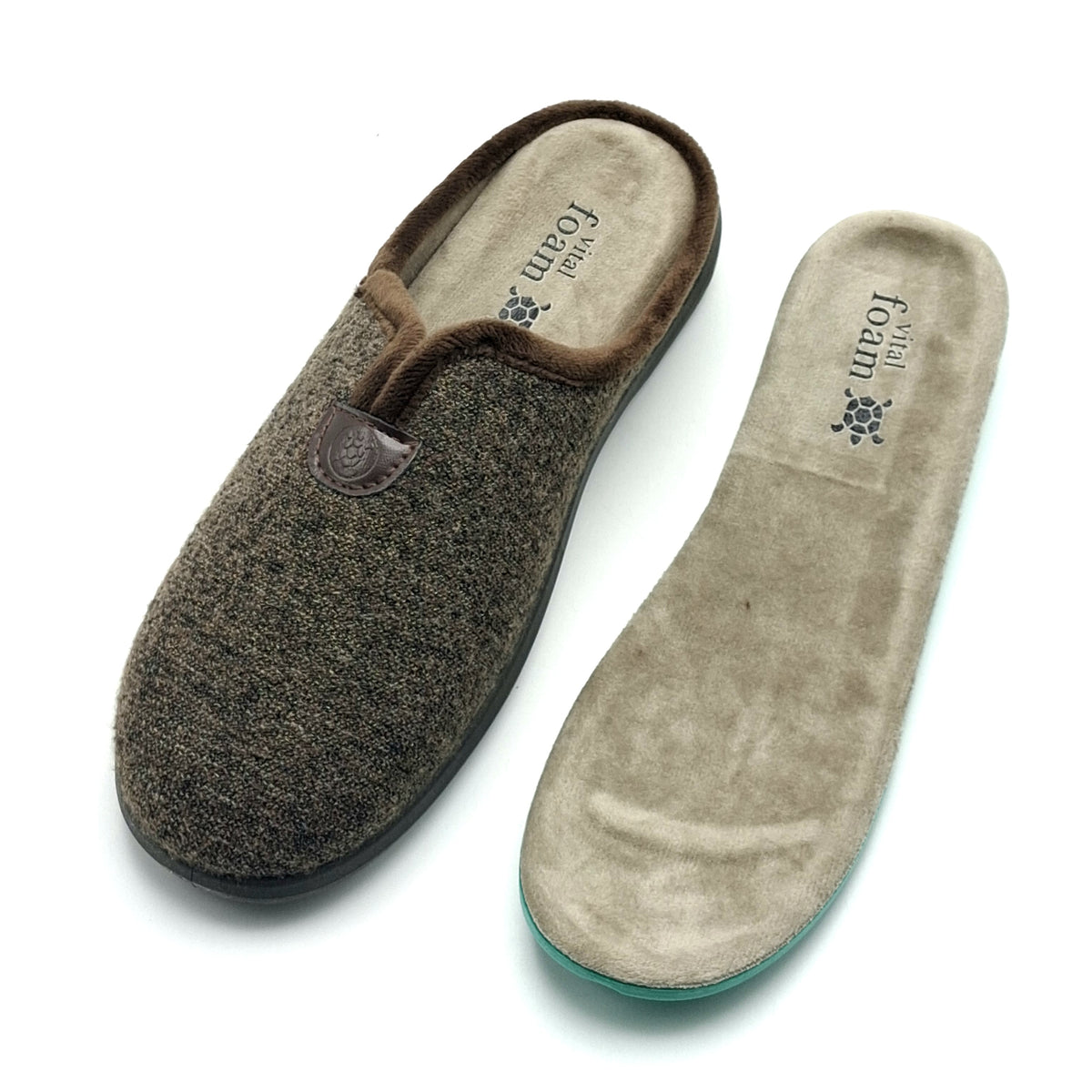 Zapatillas destalonadas hombre Vital Foam 385 MARRÓN