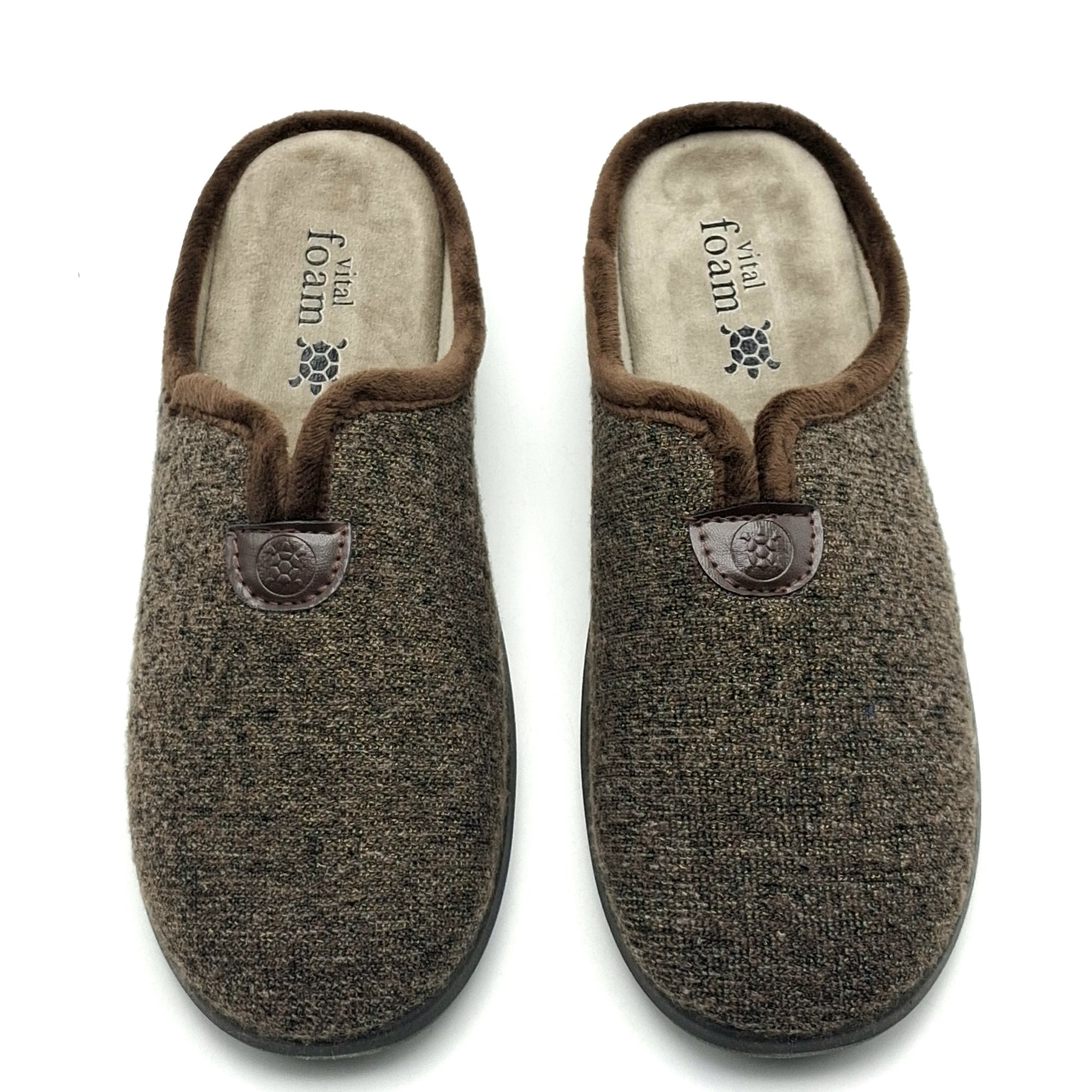 Zapatillas destalonadas hombre Vital Foam 385 MARRÓN