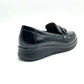 MOCASÍN MUJER PITILLOS 11502 NEGRO CHAROL