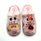 ZAPATILLA ZUECO MURO 2718 MICKEY MOUSE Y MINNIE ROSA