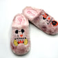 ZAPATILLA ZUECO MURO 2718 MICKEY MOUSE Y MINNIE ROSA