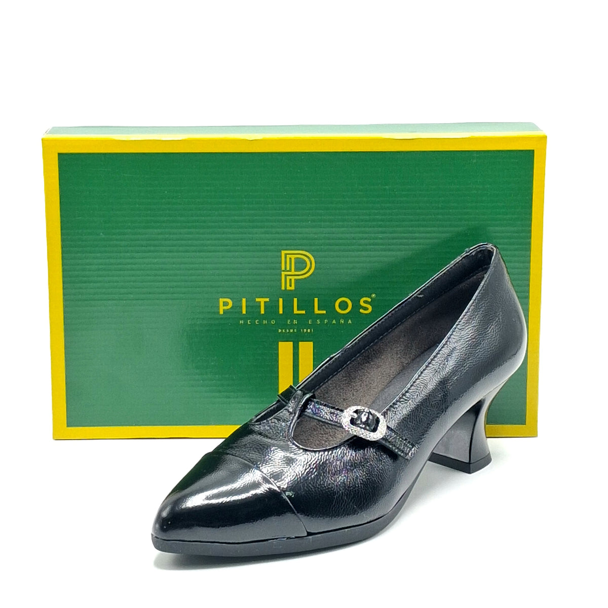 Zapato mujer Pitillos 11685 gilda charol Negro