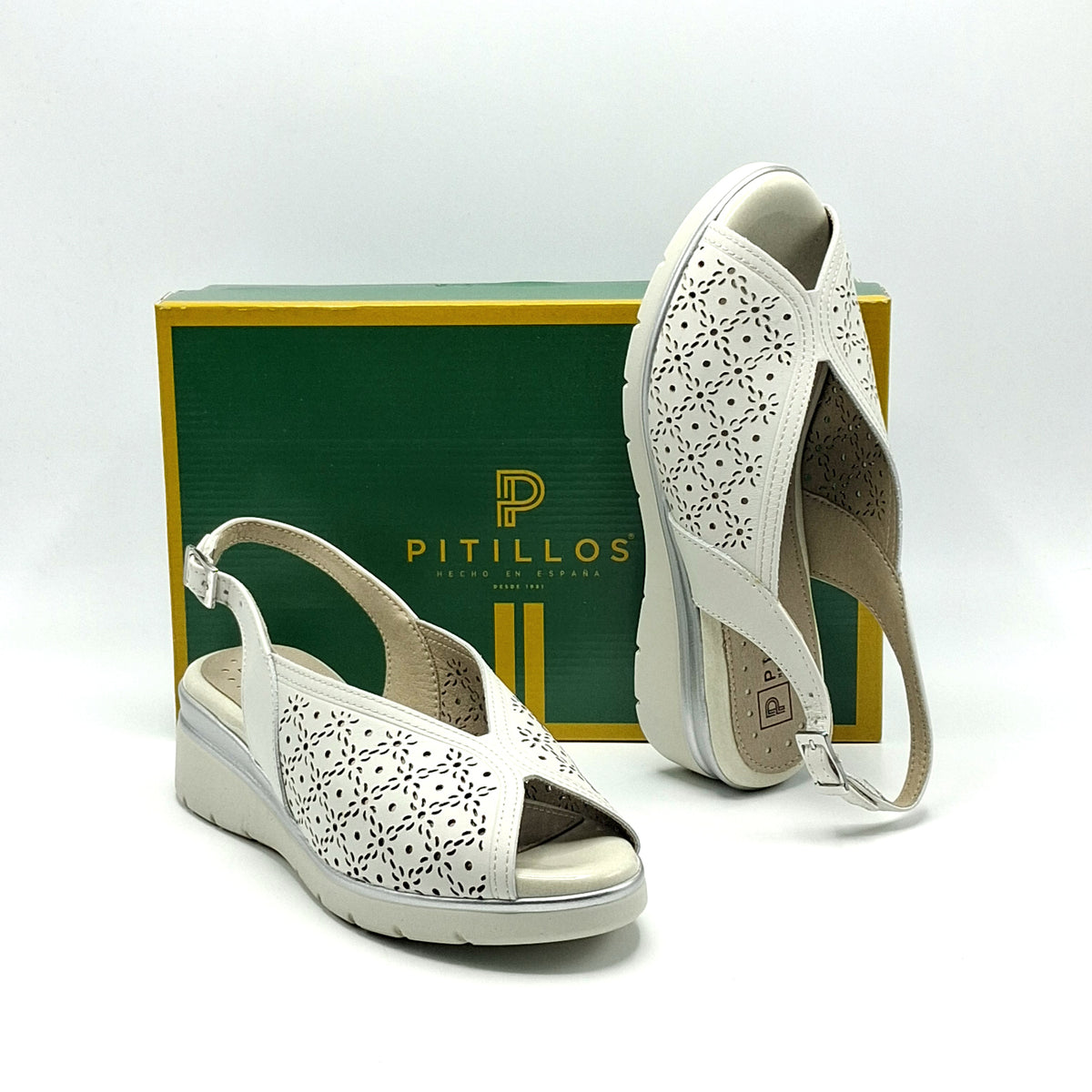 Sandalia Cuña Mujer PITILLOS 11040 GLACIAL