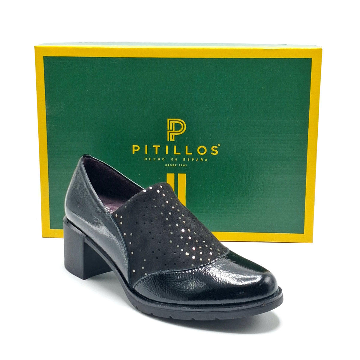Zapatos Tacón Mujer PITILLOS 11623 NEGRO