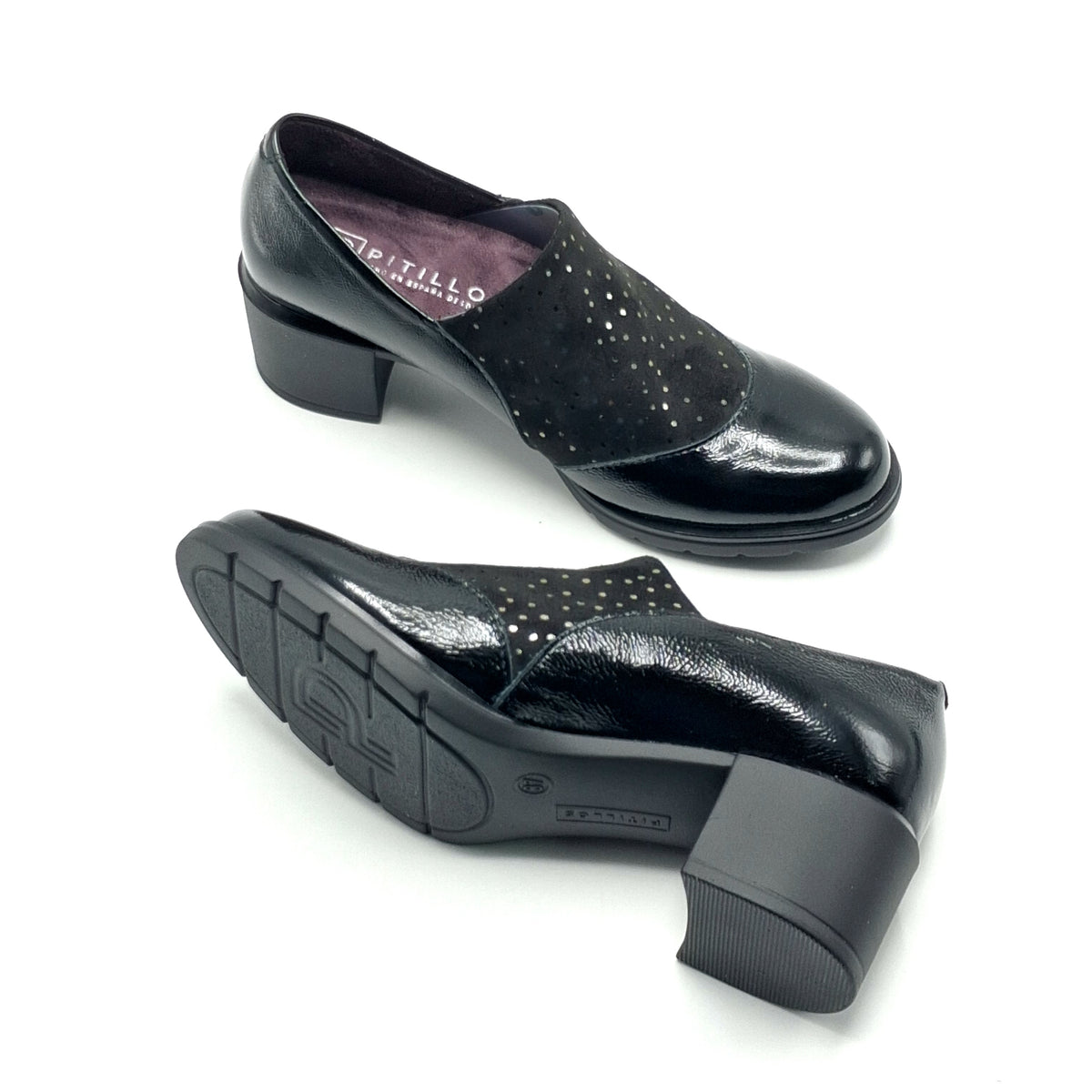 Zapatos Tacón Mujer PITILLOS 11623 NEGRO