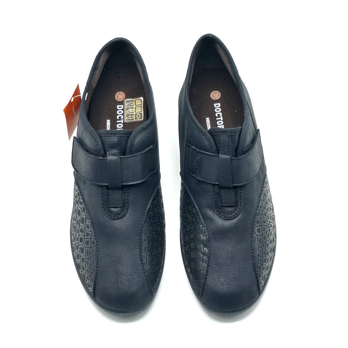 ZAPATO MUJER VELCRO DOCTOR CUTILLAS 41620 NEGRO