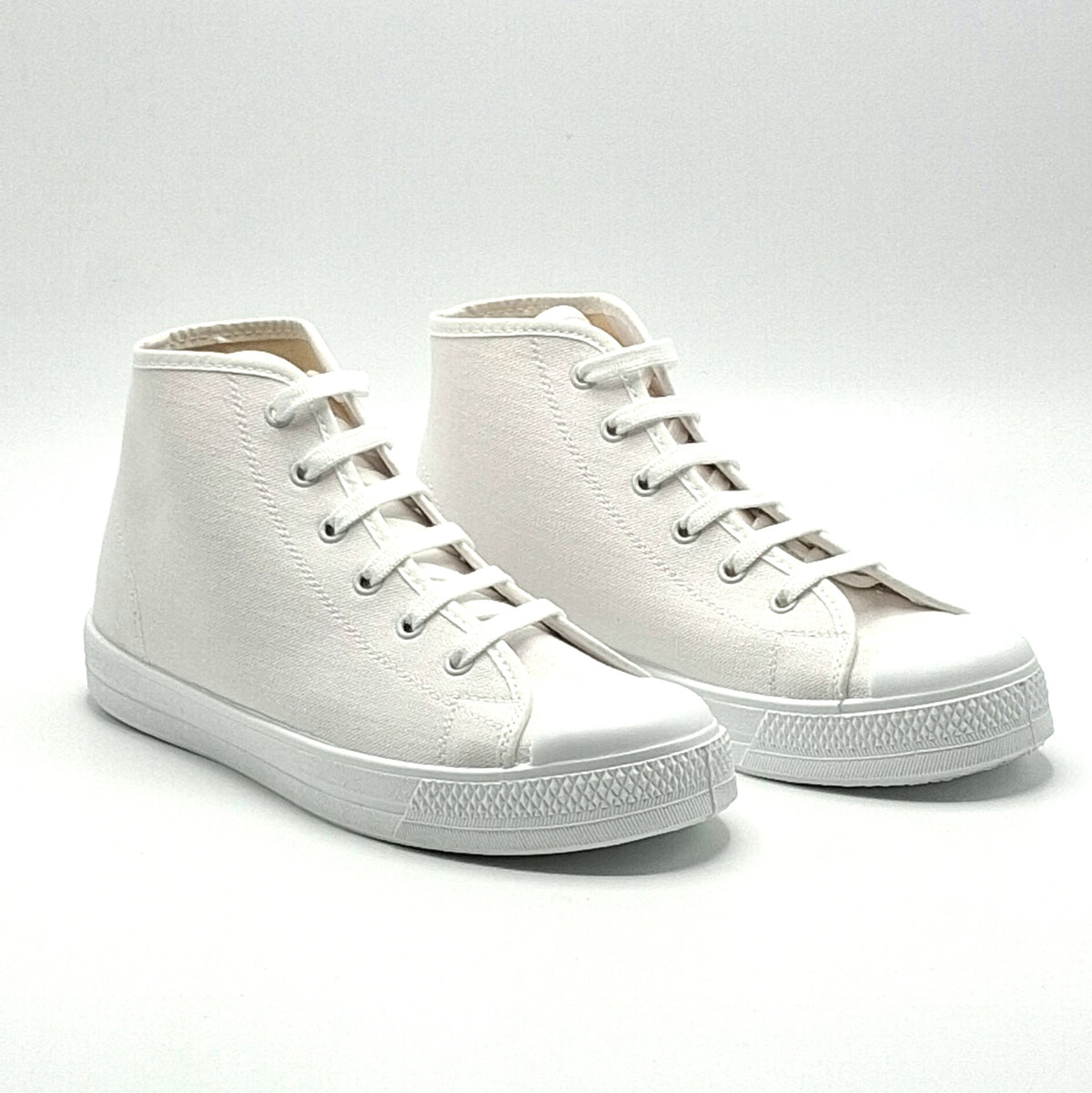 Bota Basket cordones lona CRUAN 388 Blanca Ceremonias