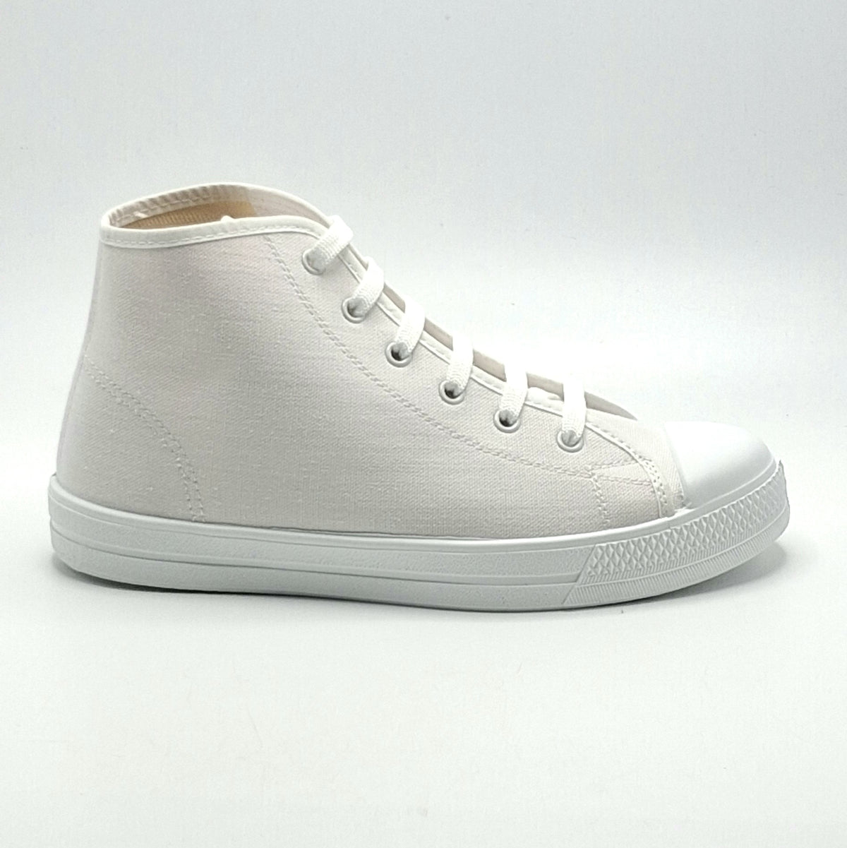 Bota Basket cordones lona CRUAN 388 Blanca Ceremonias