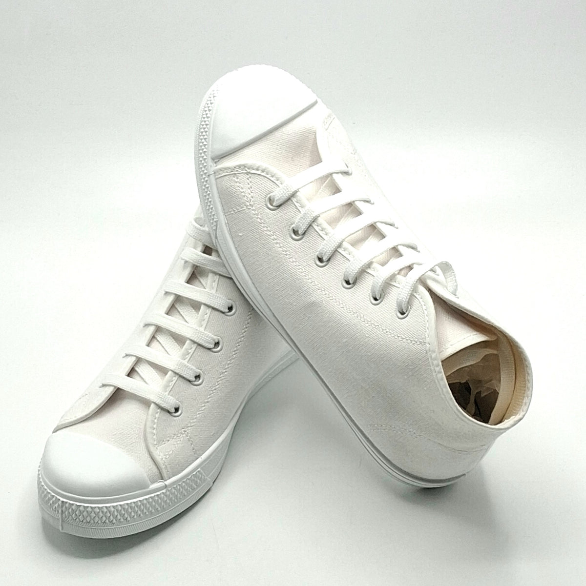 Bota Basket cordones lona CRUAN 388 Blanca Ceremonias