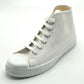 Bota Basket cordones lona CRUAN 388 Blanca Ceremonias
