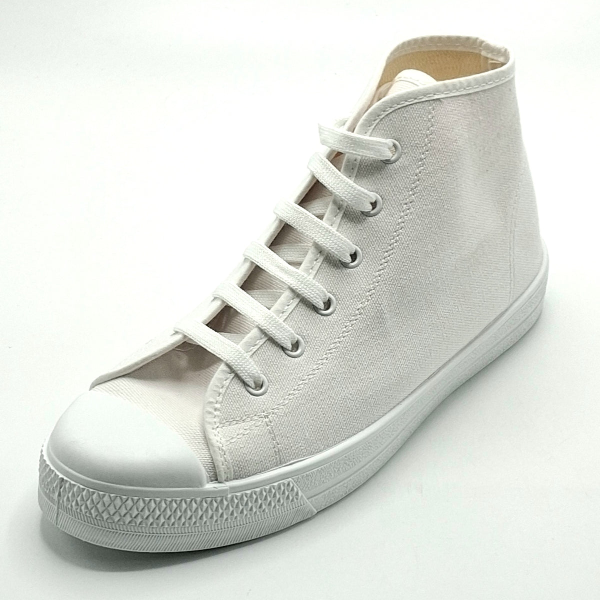 Bota Basket cordones lona CRUAN 388 Blanca Ceremonias