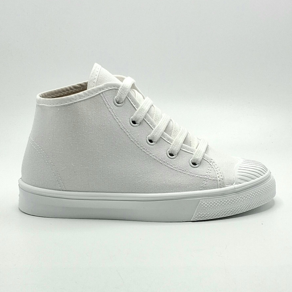 Bota Basket cordones lona CRUAN 388 Blanca Ceremonias