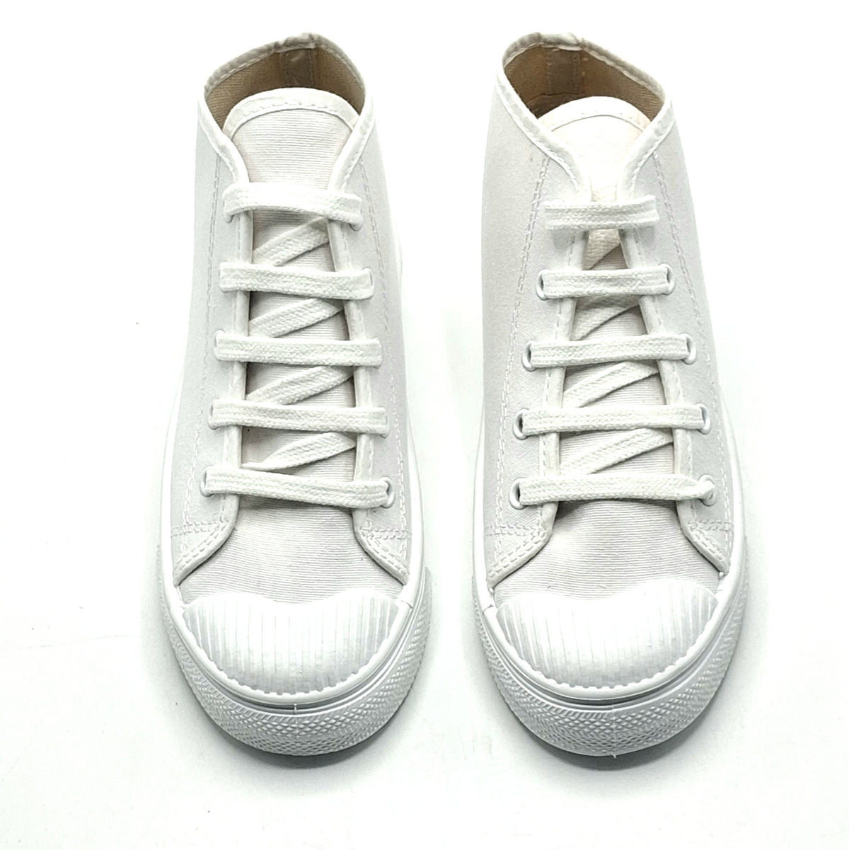Bota Basket cordones lona CRUAN 388 Blanca Ceremonias