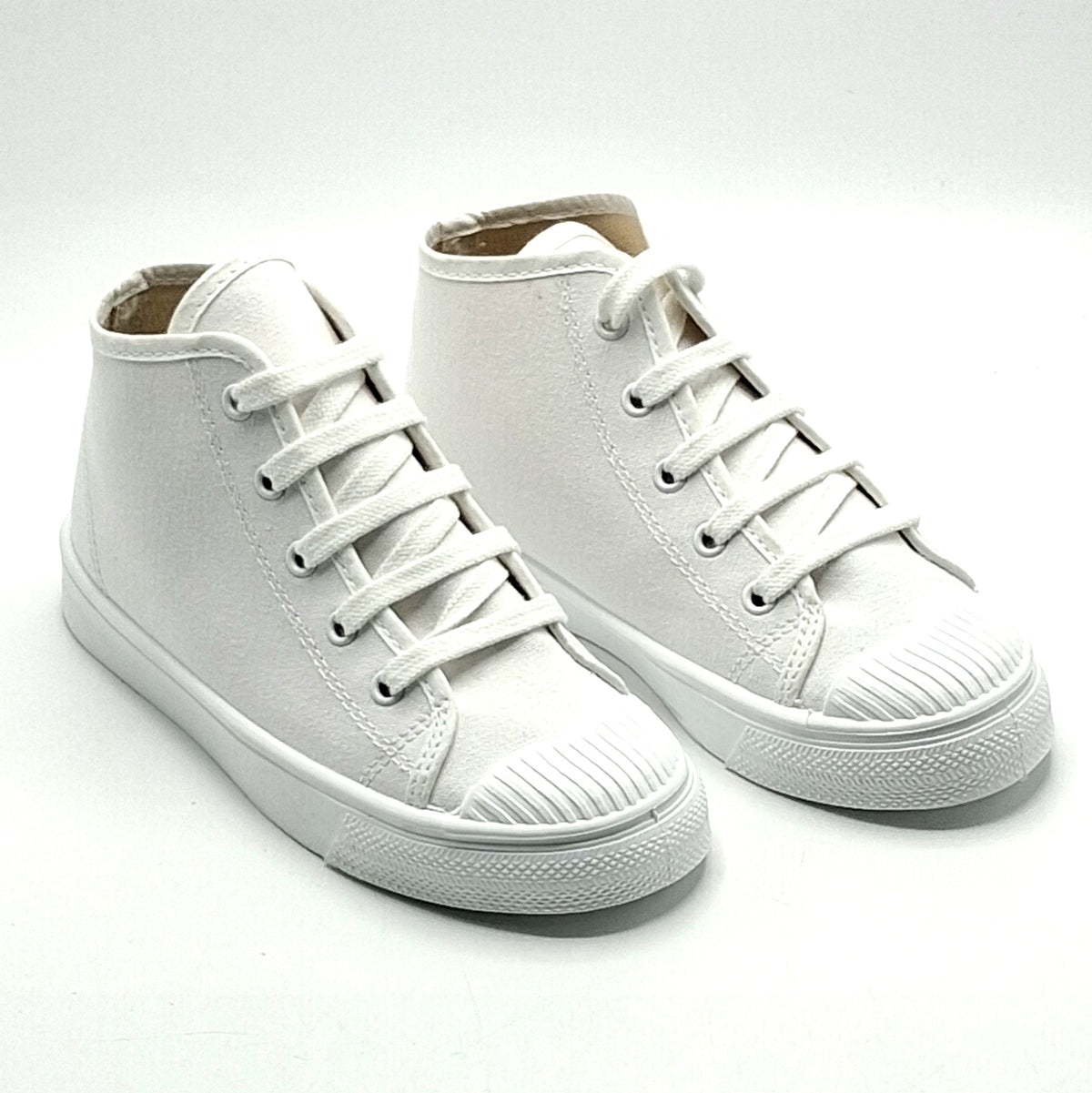 Bota Basket cordones lona CRUAN 388 Blanca Ceremonias