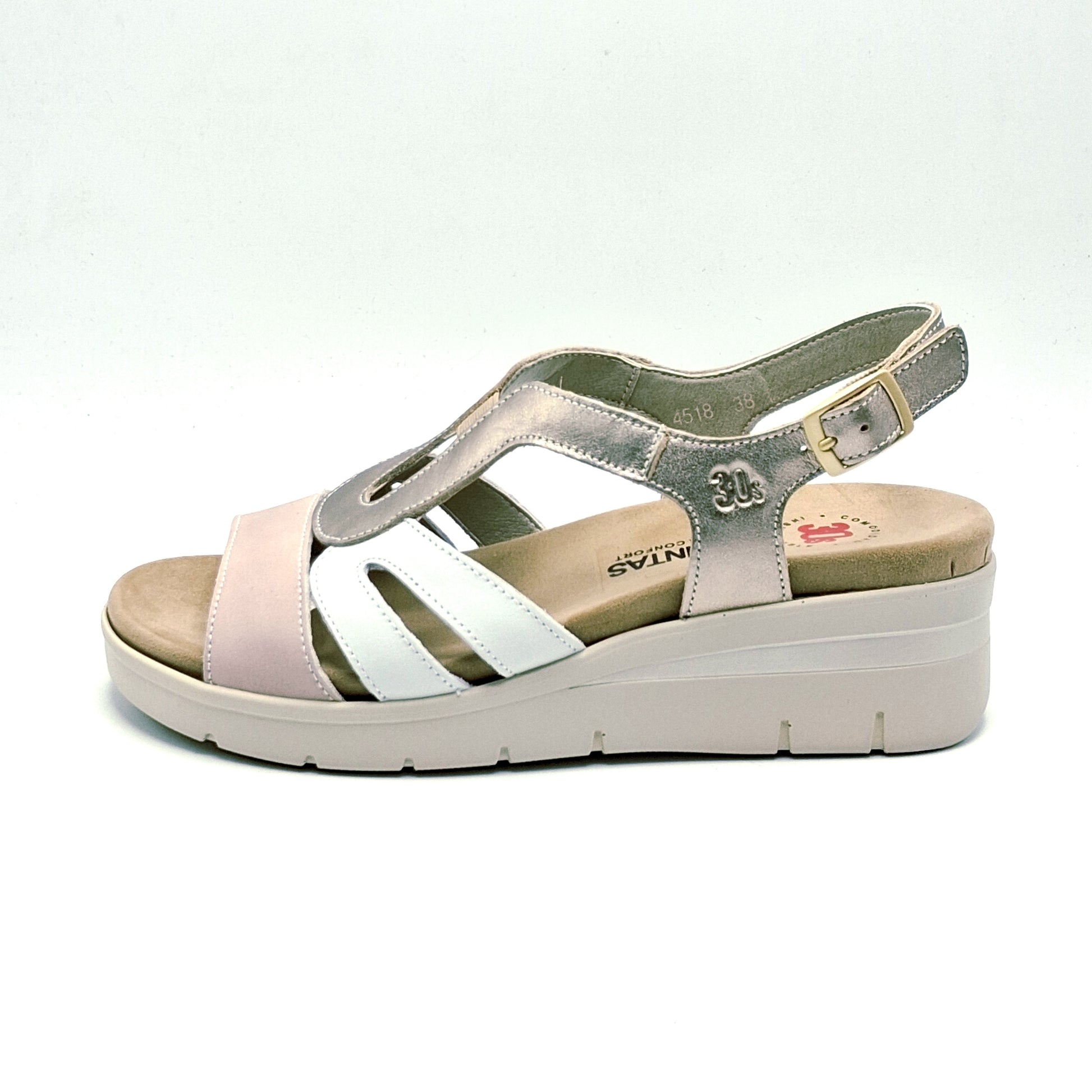 Sandalias mujer TREINTAS 4518 Beig/Oro