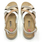 Sandalias mujer TREINTAS 4535 Trenzada Oro/Cuero