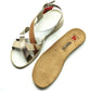 Sandalias mujer TREINTAS 4535 Trenzada Oro/Cuero