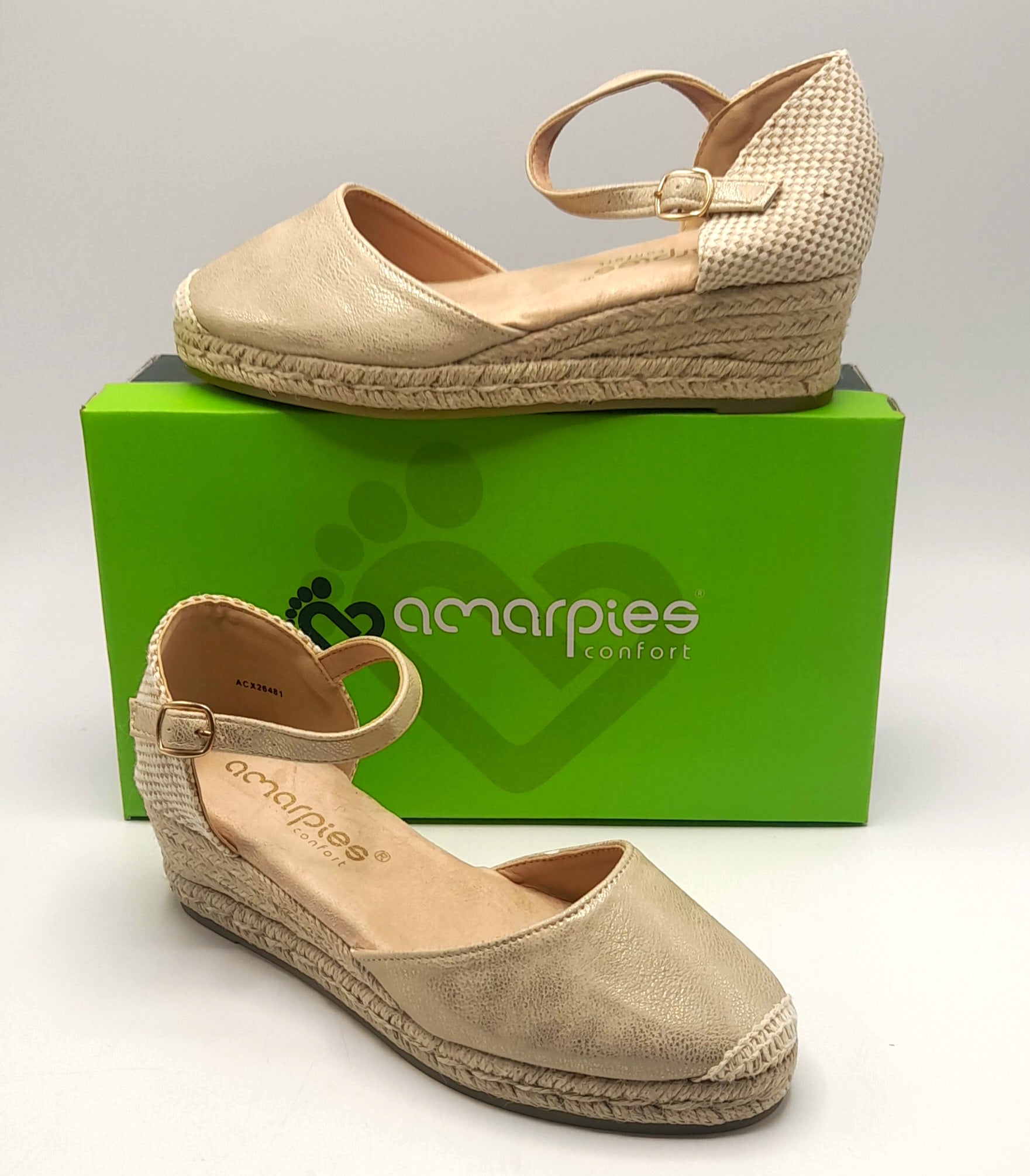 ALPARGATAS CUÑA YUTE 3 cuerdas AMARPIES ACX26481