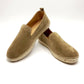 Alpargatas esparto hombre piel KAKI 575