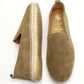 Alpargatas esparto hombre piel KAKI 575