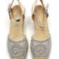 CUÑA YUTE BORDADA D´ANGELA DHA28253 PLATA