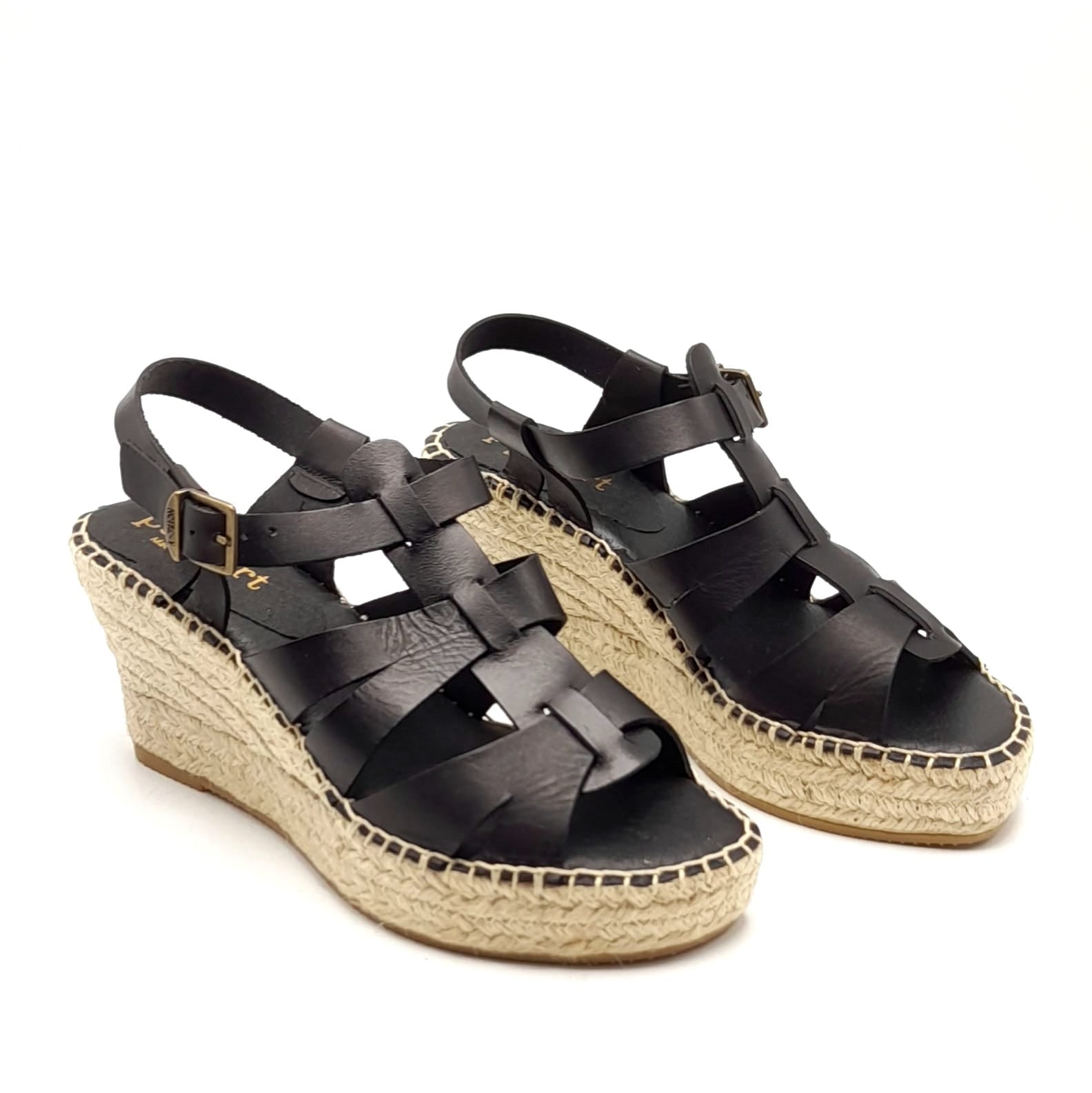 Sandalias Esparto mujer Paseart OM20 Negro