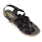 Sandalias Esparto mujer Paseart OM20 Negro