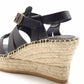 Sandalias Esparto mujer Paseart OM20 Negro