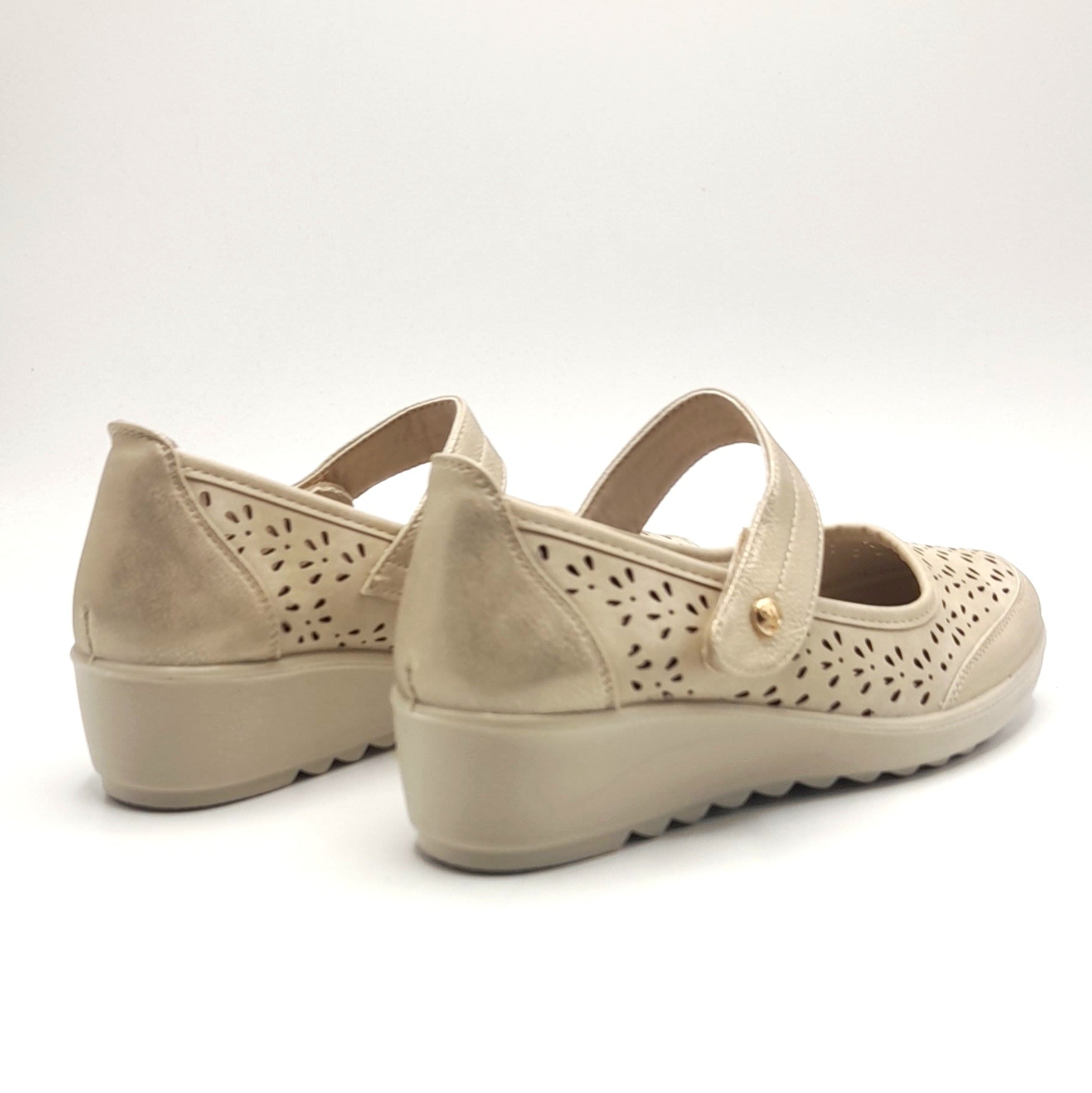 Merceditas Cuña AMARPIES ATL28336 BEIGE