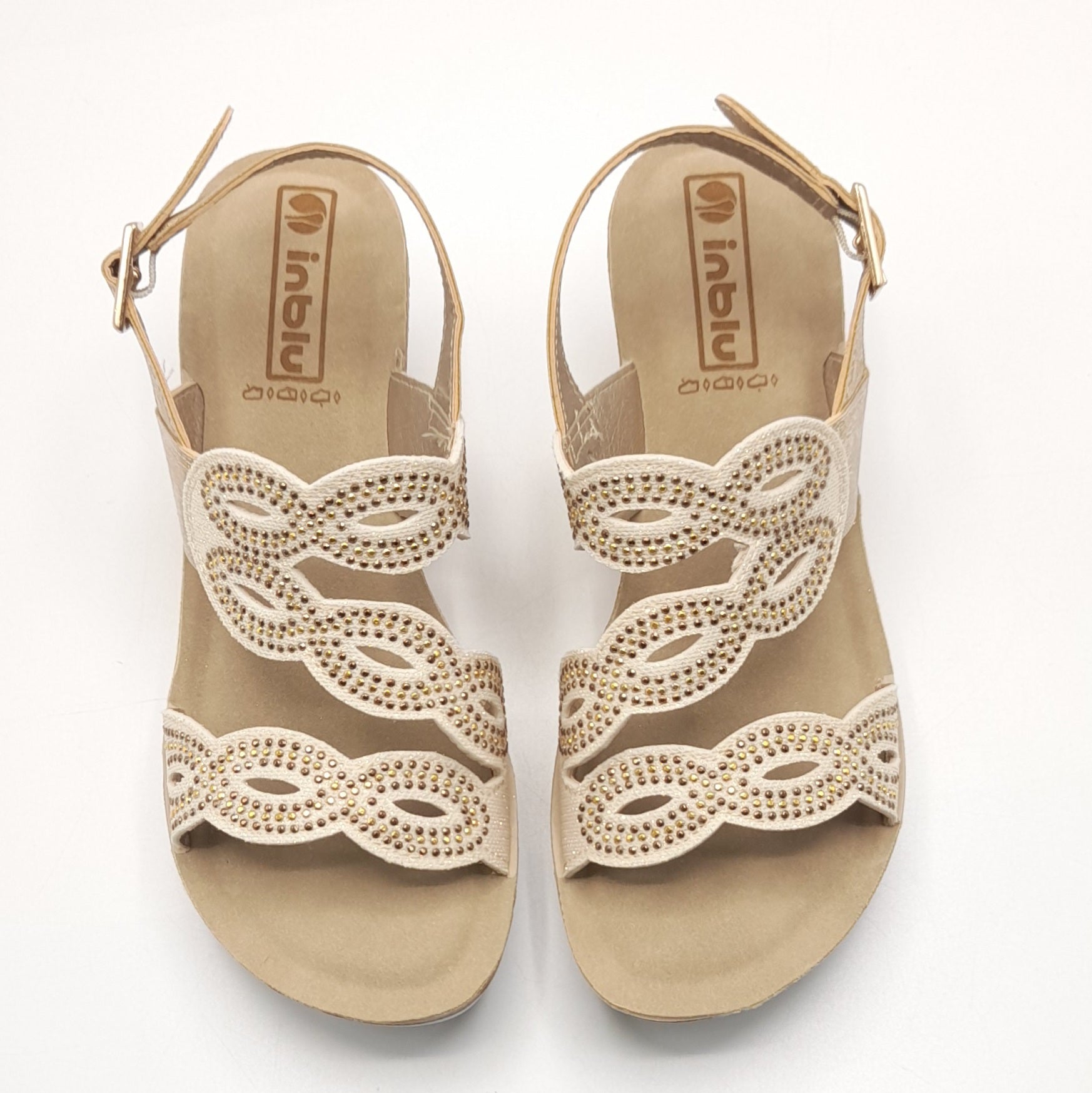 Sandalia mujer INBLU PLATINO ORO