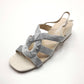 Sandalias Tacón Bajo D´ANGELA DKO28160 PLATA