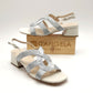 Sandalias Tacón Bajo D´ANGELA DKO28160 PLATA