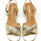 Sandalias Tacón bajo D´ANGELA DKO28164 ORO