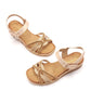Sandalias cuña AMARPIES ABZ28644 bronce