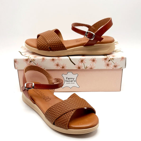 Sandalias mujer Fanny Valero 235 Nuez