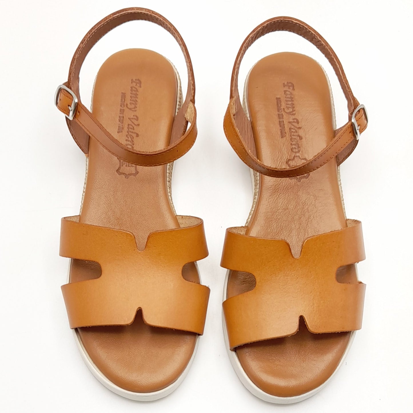 Sandalias mujer Fanny Valero 613 Canela